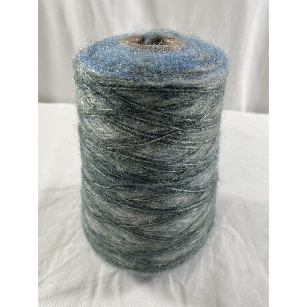 Cone Yarn Spool Yarn Air Yarn Blue Gray Variegated Ombre NW 230g #810
